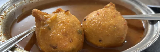 Rasam Vada at Hotel Priyadarshini