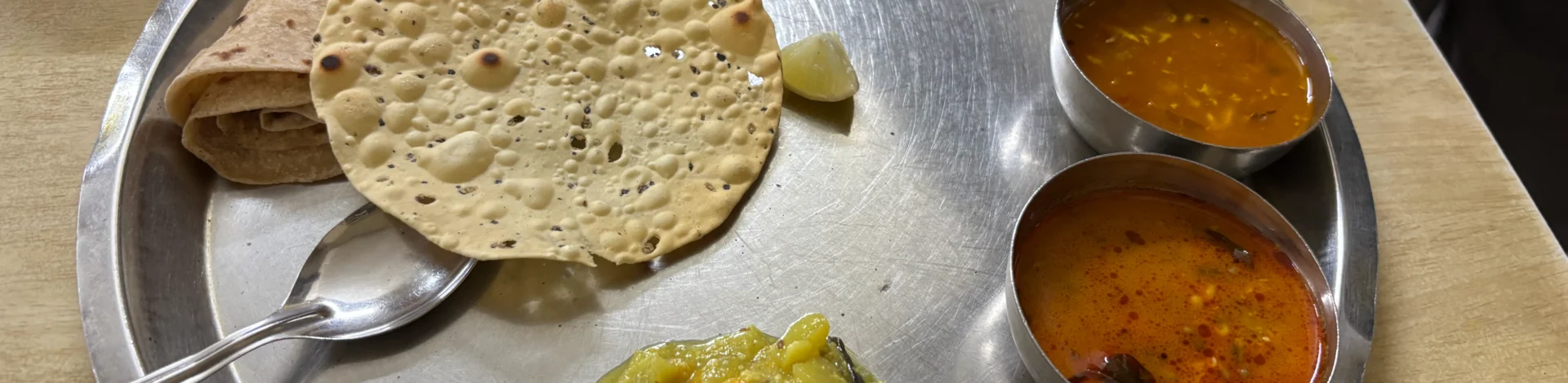 Maharashtrian Thali, New Poona Boarding House