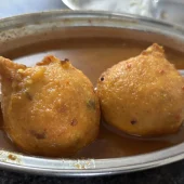 Rasam Vada at Hotel Priyadarshini