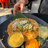 Open Butter Masala Dosa